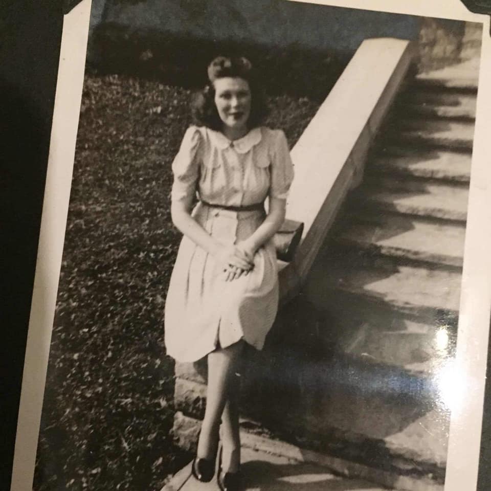 A woman in photo dating from the mid 20th century.